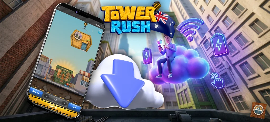 Tower Rush game mobile compatibility on smartphone and tablet screens.